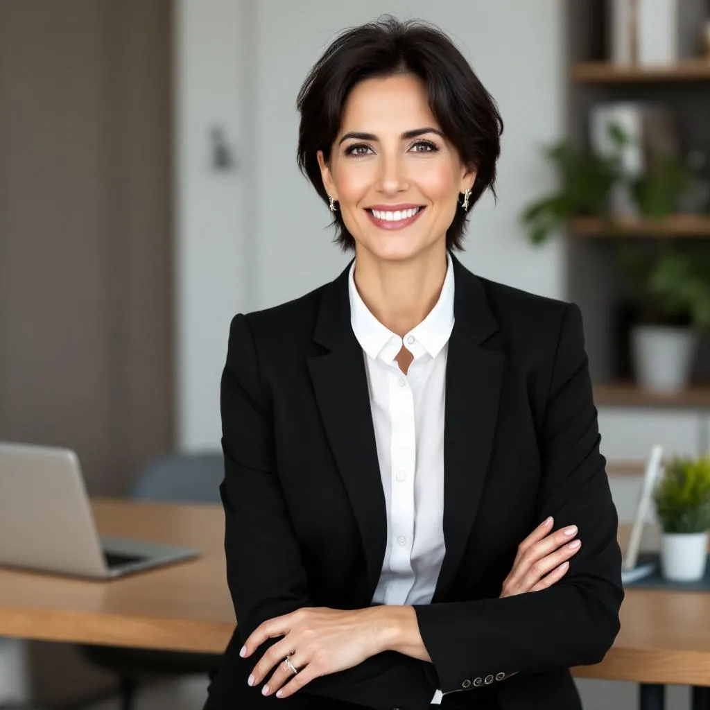 İtalyan kozmetik markasının Pazarlama Direktörü olan Sofia Rossi'nin profesyonel portresi